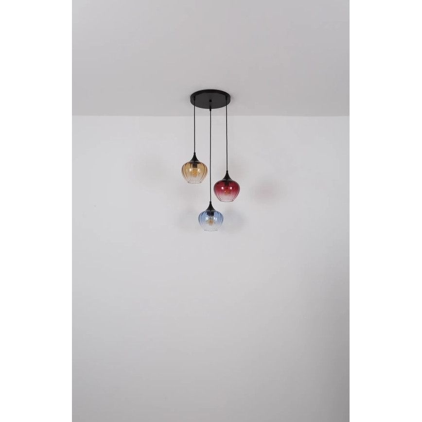 Globo - Chandelier on a string 3xE27/60W/230V