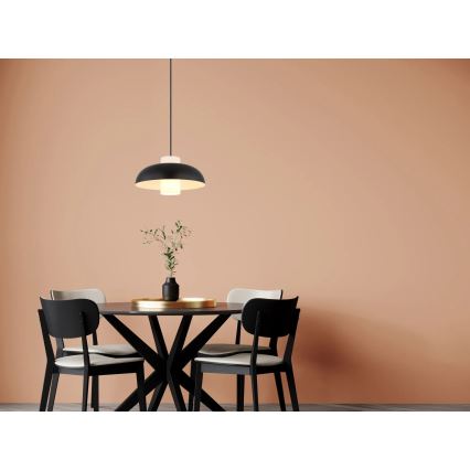 Globo - Cable-hung pendant light 1xE27/60W/230V black