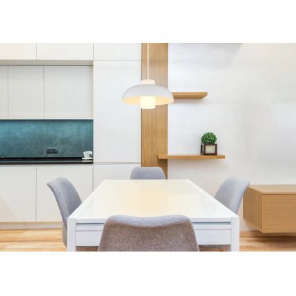 Globo - Cable Pendant Light 1xE27/60W/230V White