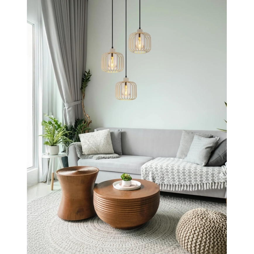 Globo - Cable-suspended pendant light 3xE27/40W/230V
