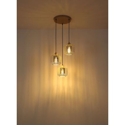 Globo - Cable-suspended pendant light 3xE27/40W/230V