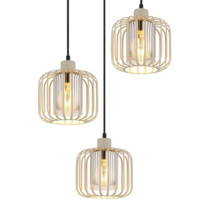 Globo - Cable-suspended pendant light 3xE27/40W/230V