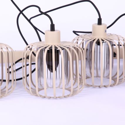 Globo - Cable-suspended pendant light 3xE27/40W/230V