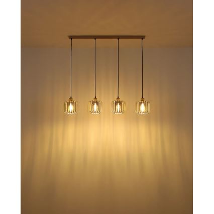 Globo - Cable-hung chandelier 4xE27/40W/230V