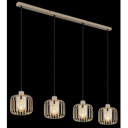 Globo - Cable-hung chandelier 4xE27/40W/230V