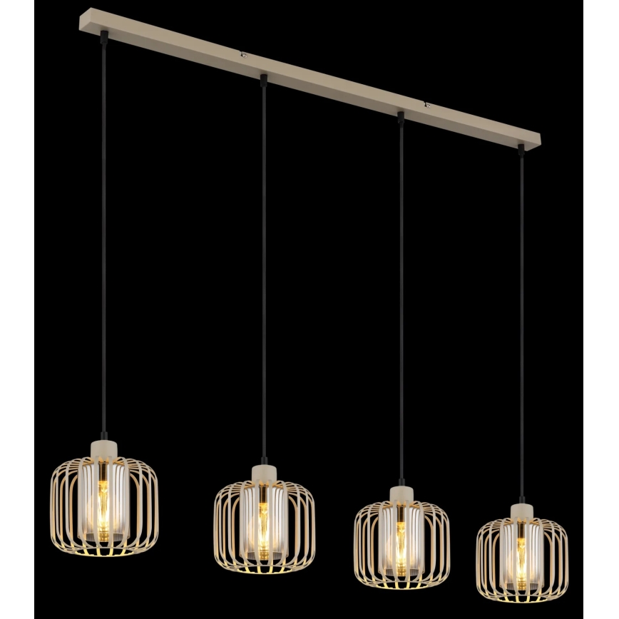 Globo - Cable-hung chandelier 4xE27/40W/230V