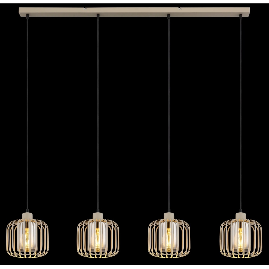 Globo - Cable-hung chandelier 4xE27/40W/230V