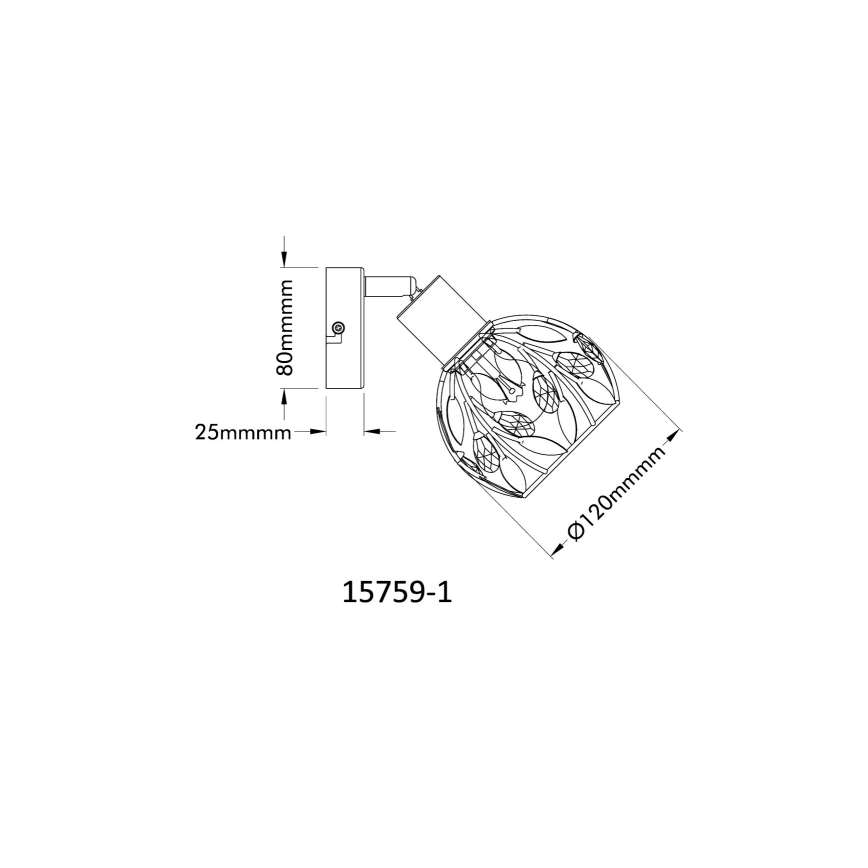 Globo - Wall spotlight 1xE14/25W/230V