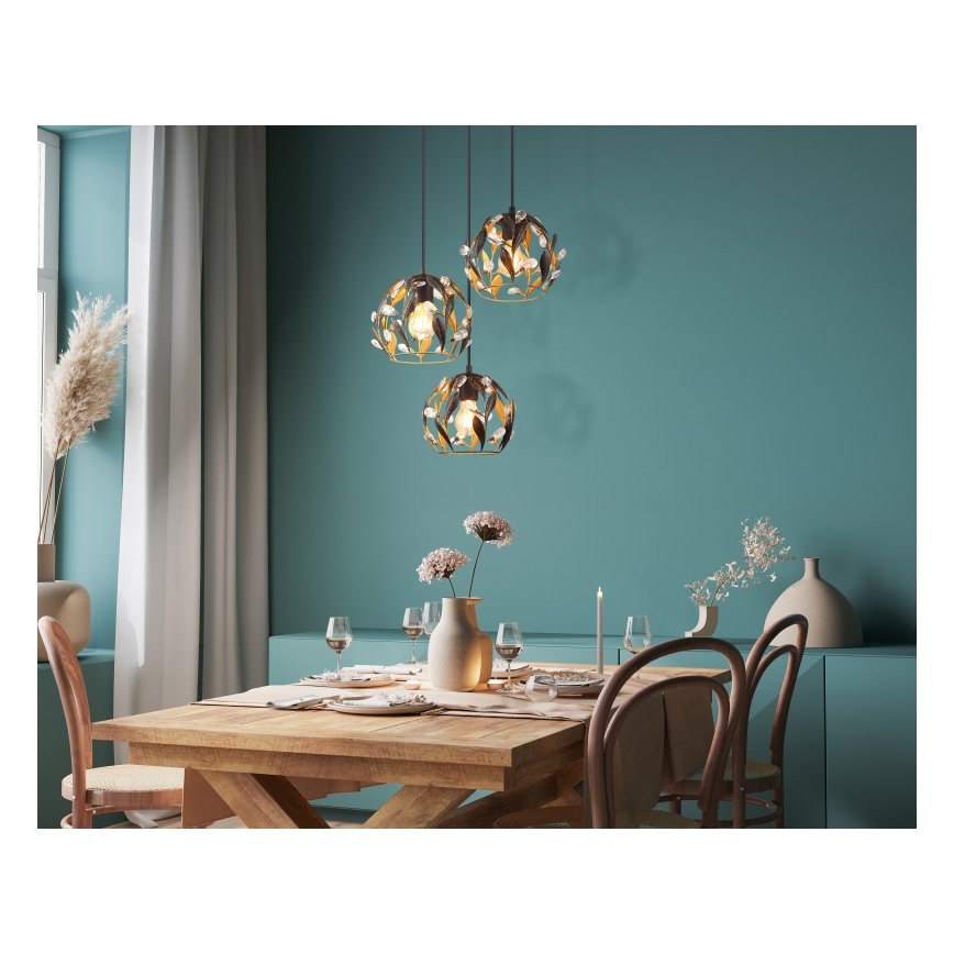 Globo - Chandelier on a string 3xE27/40W/230V d. 41 cm