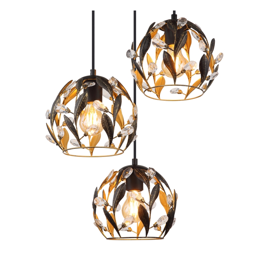 Globo - Chandelier on a string 3xE27/40W/230V d. 41 cm
