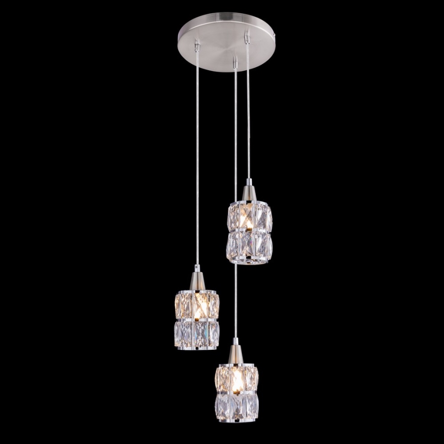 Globo 15760-3 - Crystal chandelier on a string WOLLI 3xE14/40W/230V