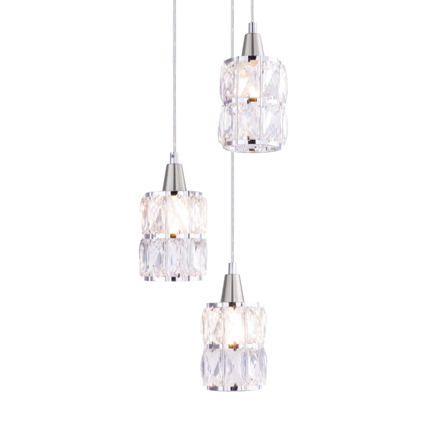 Globo 15760-3 - Crystal chandelier on a string WOLLI 3xE14/40W/230V