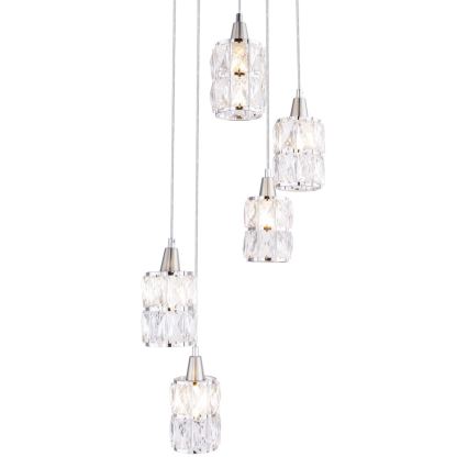 Globo - Chandelier on a string 5xE14/40W/230V