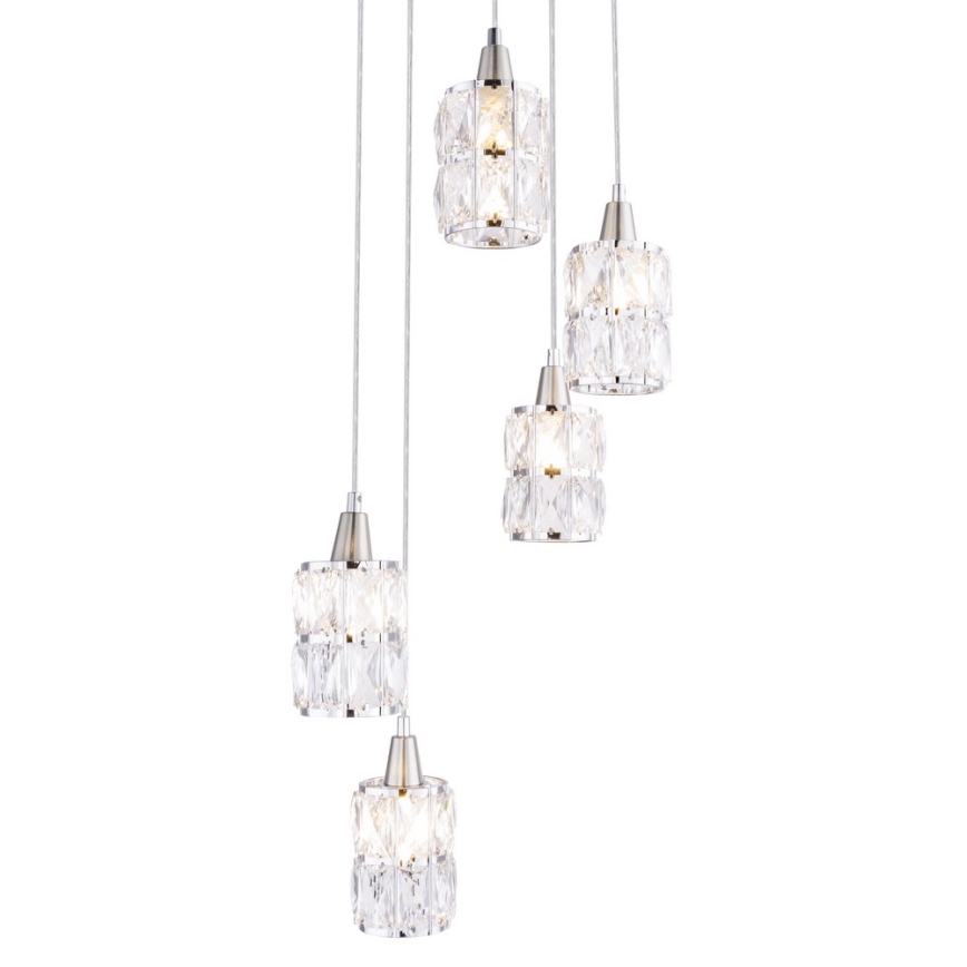 Globo - Chandelier on a string 5xE14/40W/230V