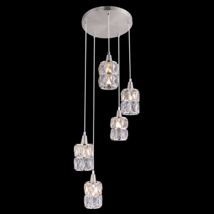 Globo - Chandelier on a string 5xE14/40W/230V