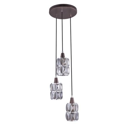 Globo - Crystal chandelier on a string 3xE14/40W/230V