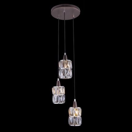 Globo - Crystal chandelier on a string 3xE14/40W/230V