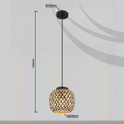 Globo 15766H - Chandelier on a string COLLY 1xE27/15W/230V d. 20 cm