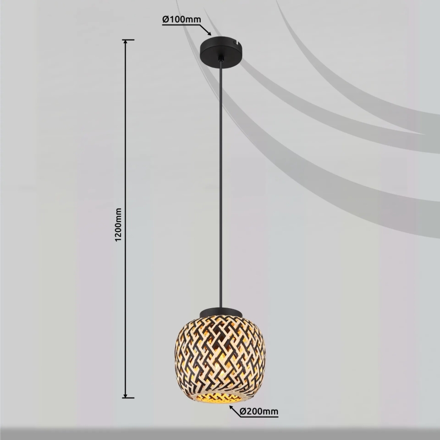 Globo 15766H - Chandelier on a string COLLY 1xE27/15W/230V d. 20 cm