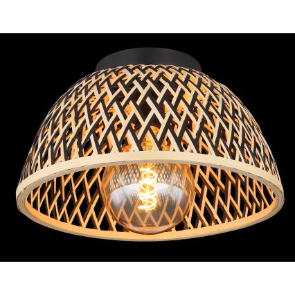 Globo - Surface-mounted chandelier 1xE27/15W/230V bamboo