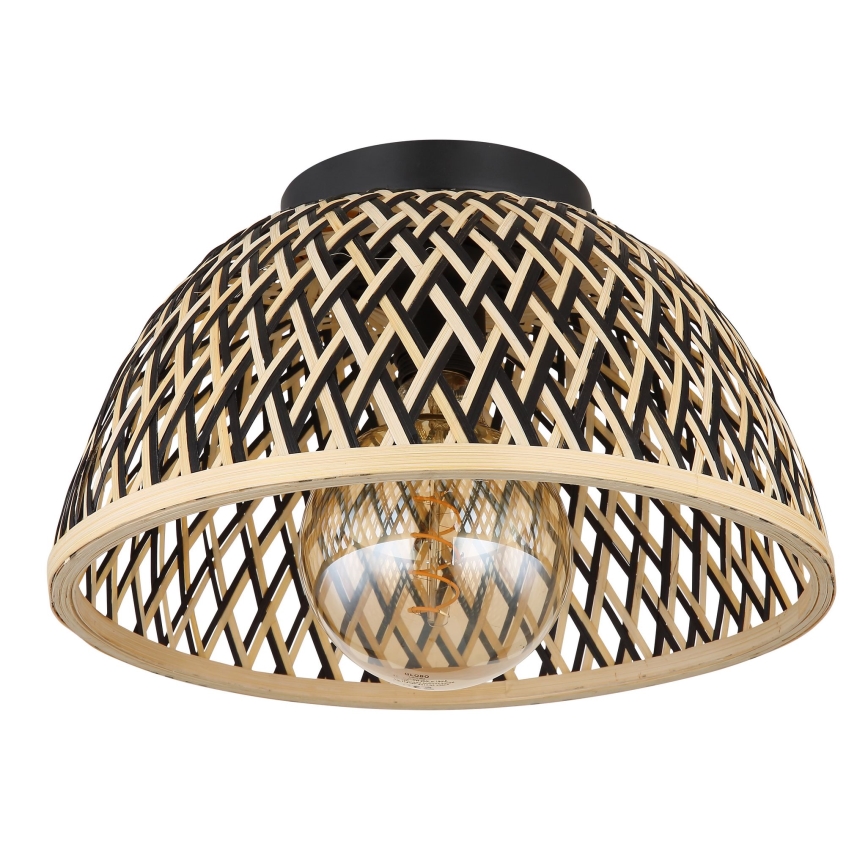 Globo - Surface-mounted chandelier 1xE27/15W/230V bamboo