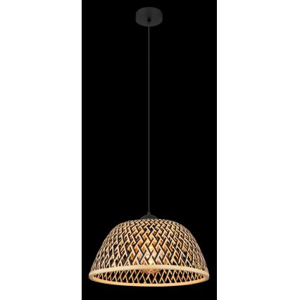 Globo - Chandelier on a string 1xE27/15W/230V bamboo