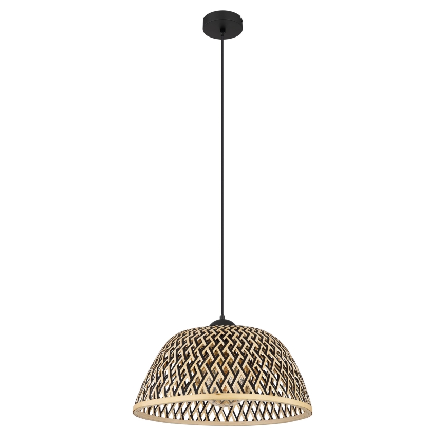 Globo - Chandelier on a string 1xE27/15W/230V bamboo