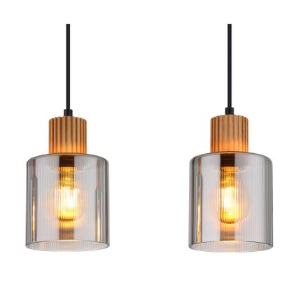 Globo - Chandelier on a string 3xE27/25W/230V black