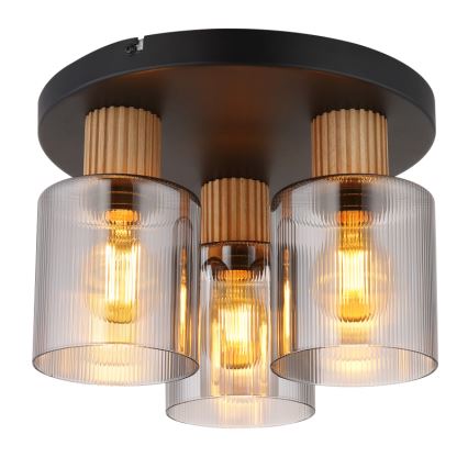 Globo - Flush-mounted chandelier, 3xE27/25W/230V, diameter 30 cm
