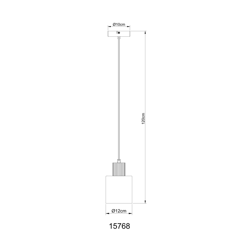 Globo - Cable Pendant Light 1x E27, 25W, 230V, Ø 12 cm