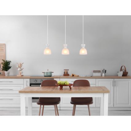 Globo - Chandelier on a string 3xE14/40W/230V white