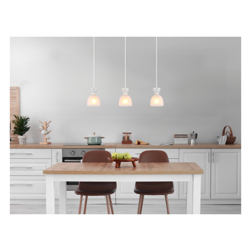 Globo - Chandelier on a string 3xE14/40W/230V white
