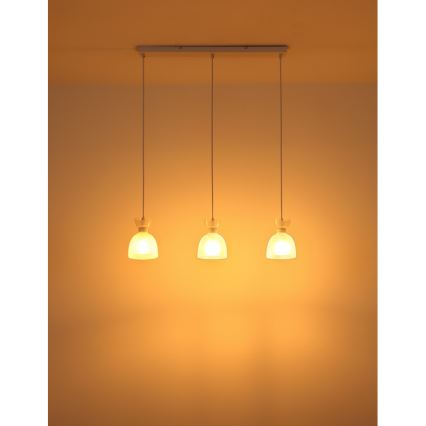 Globo - Chandelier on a string 3xE14/40W/230V white