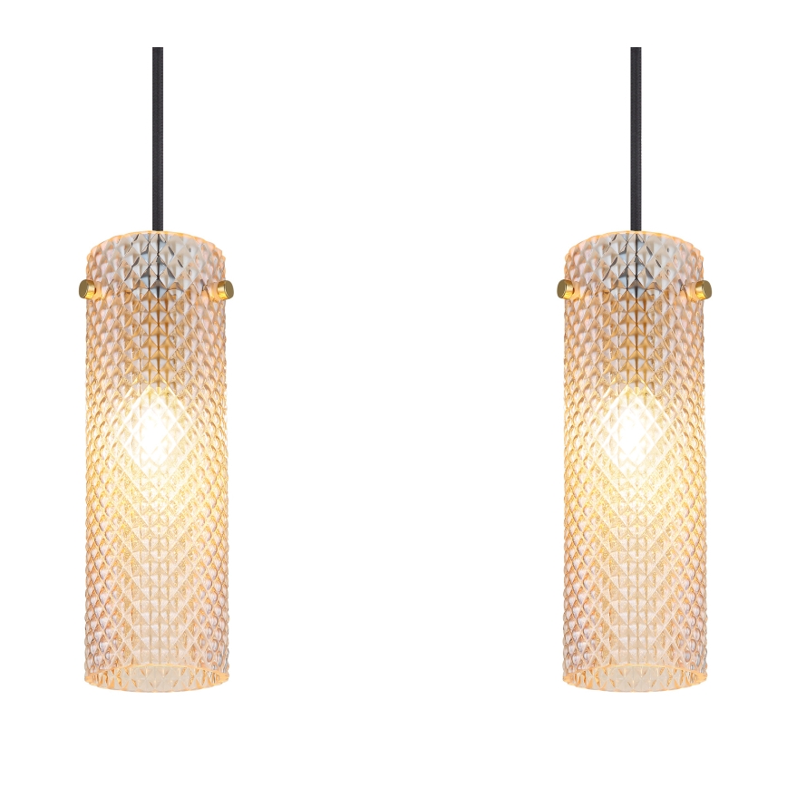 Globo - Chandelier on a string 3xE14/40W/230V gold