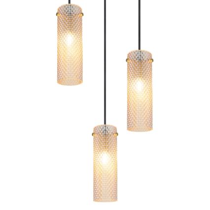Globo - Chandelier on a string 3xE14/40W/230V gold