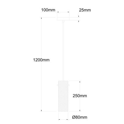 Globo - Chandelier on a string 1xE14/40W/230V