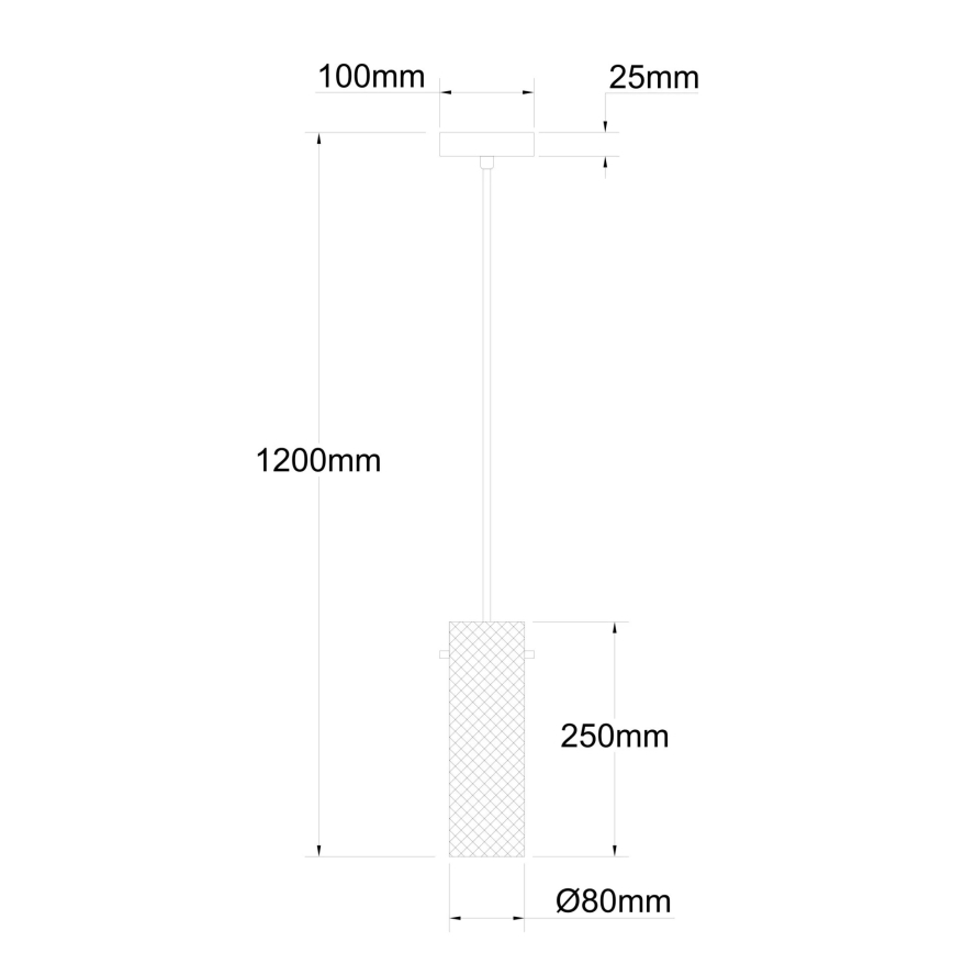 Globo - Chandelier on a string 1xE14/40W/230V