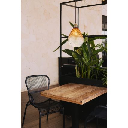 Globo - Chandelier on a string 1xE27/60W/230V d. 21 cm orange