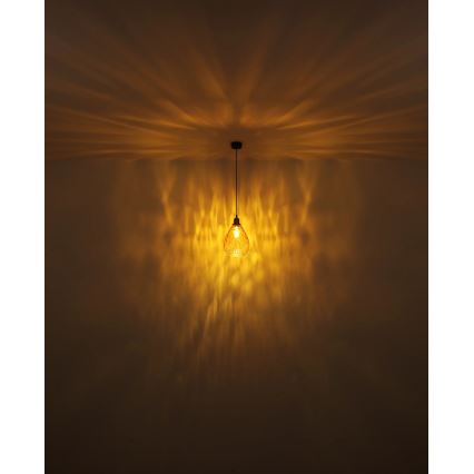 Globo - Chandelier on a string 1xE27/60W/230V d. 21 cm orange