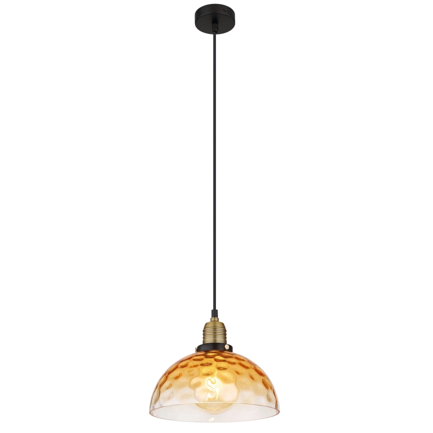 Globo - Chandelier on a string 1xE27/60W/230V d. 25 cm orange