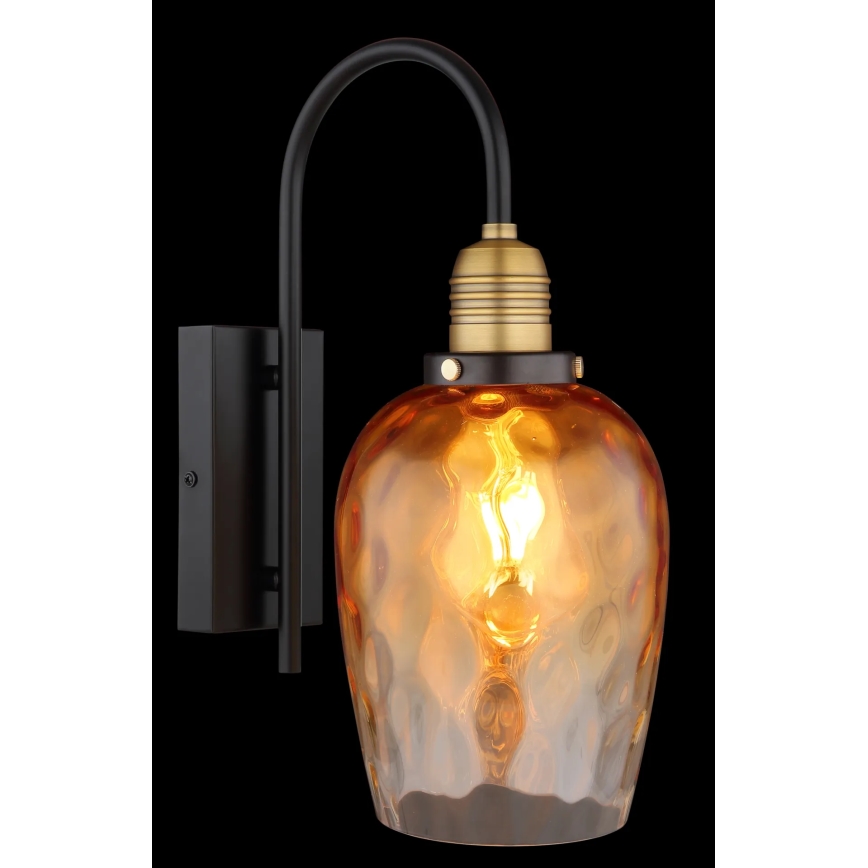 Globo - Wall lamp 1xE27/60W/230V orange