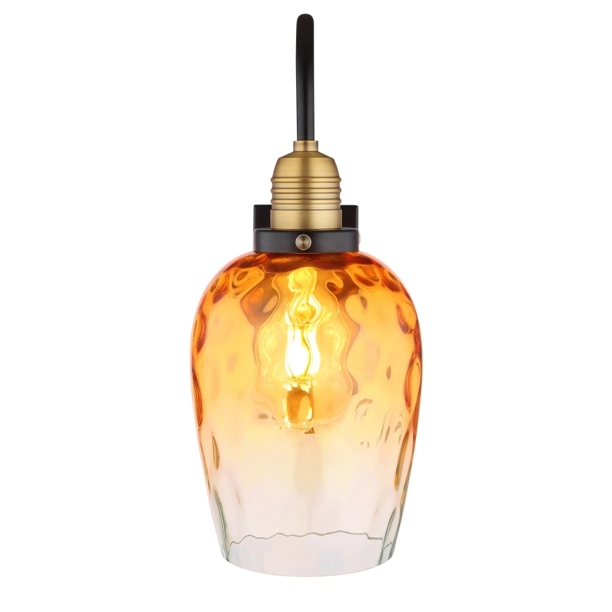 Globo - Wall lamp 1xE27/60W/230V orange