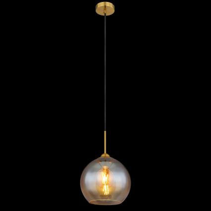Globo - Cable Pendant Light 1x E27/60W/230V Brass