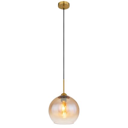 Globo - Cable Pendant Light 1x E27/60W/230V Brass
