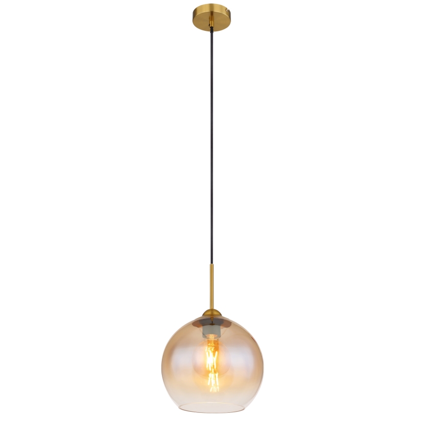 Globo - Cable Pendant Light 1x E27/60W/230V Brass