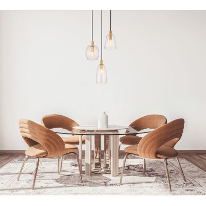 Globo - Chandelier on a string 3xE14/40W/230V d. 43 cm brass