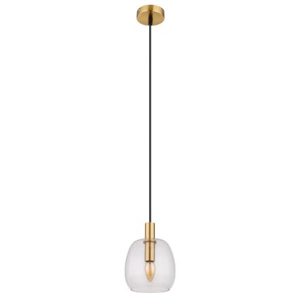 Globo - Chandelier on a string 1xE14/40W/230V d. 16 cm brass