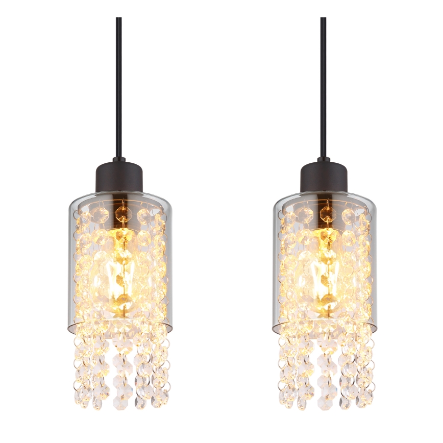 Globo - Chandelier on a string 4xE27/40W/230V black