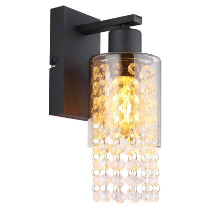 Globo - Wall lamp 1xE27/40W/230V black