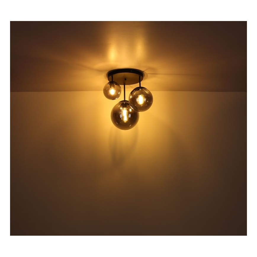 Globo - Chandelier on a string 3xE27/60W/230V